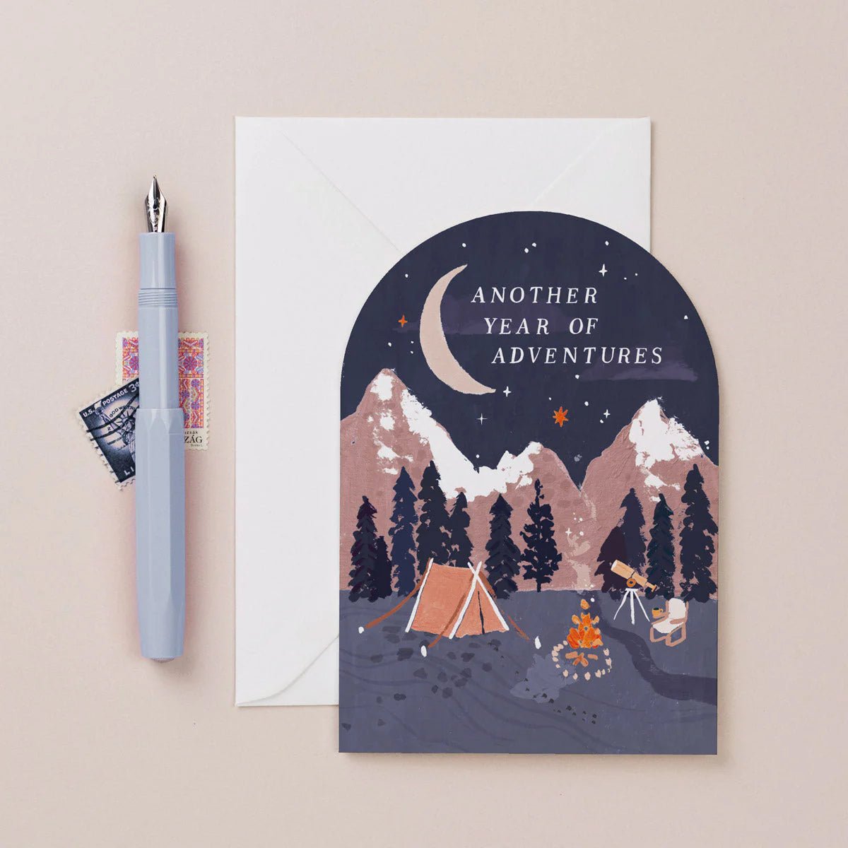 Another Year of Adventures Card by Sister Paper Co - Sleepy Mountain