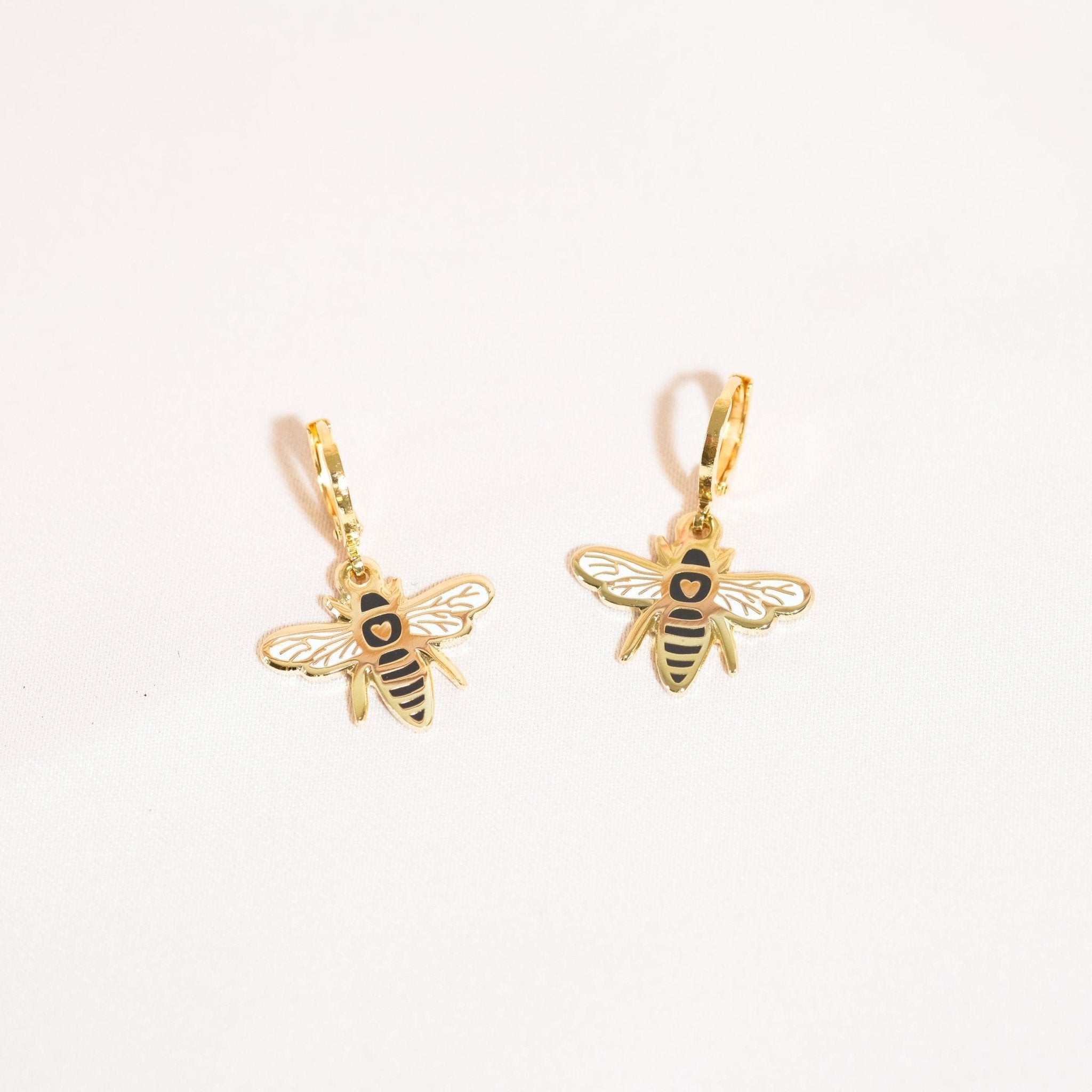 Bee Huggie Hoop Earrings - Sleepy Mountain