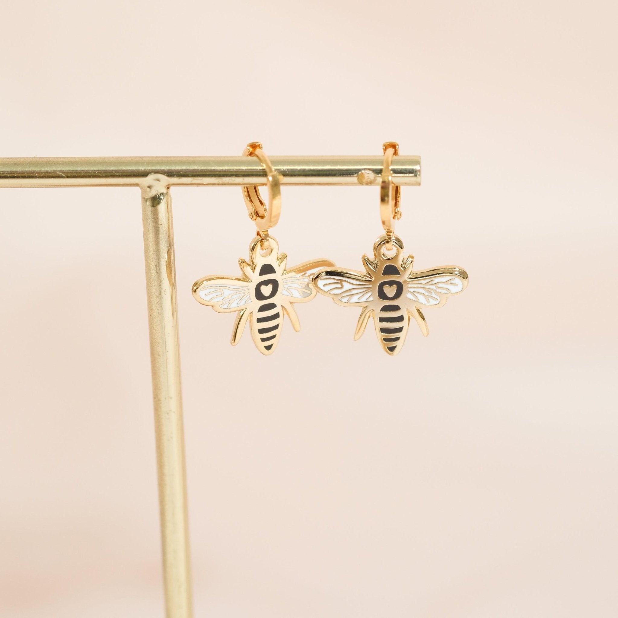 Bee Huggie Hoop Earrings - Sleepy Mountain