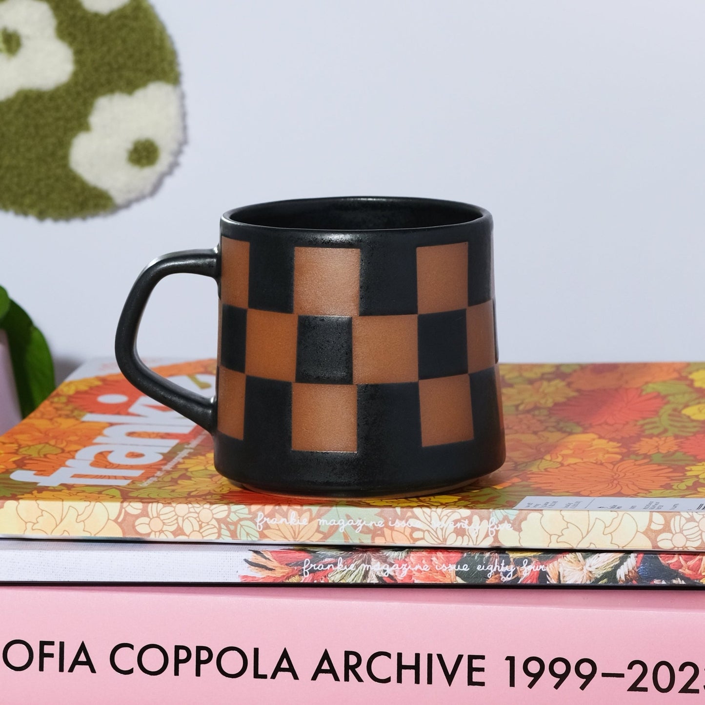 Check Yourself Mug – Matte Black Checker - Sleepy Mountain