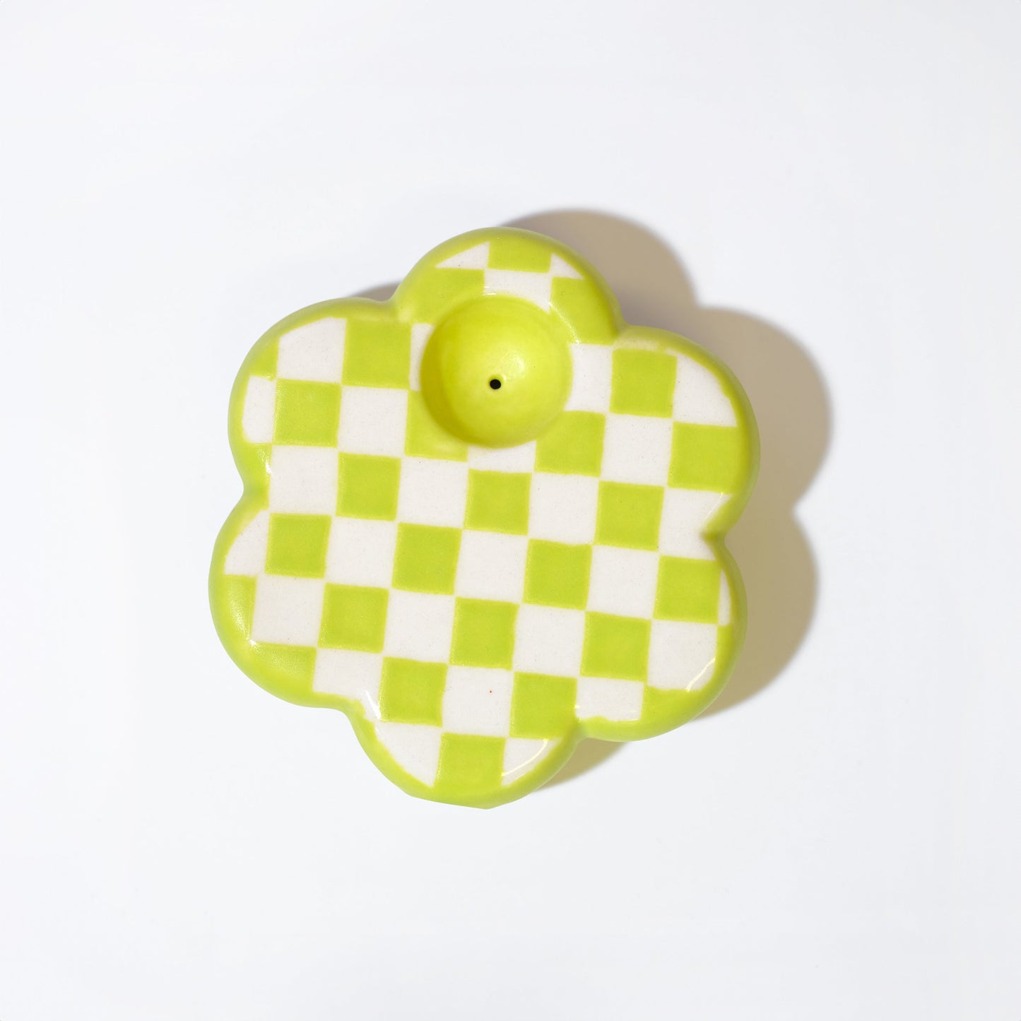 Checkered Flower in Chartreuse - Sleepy Mountain