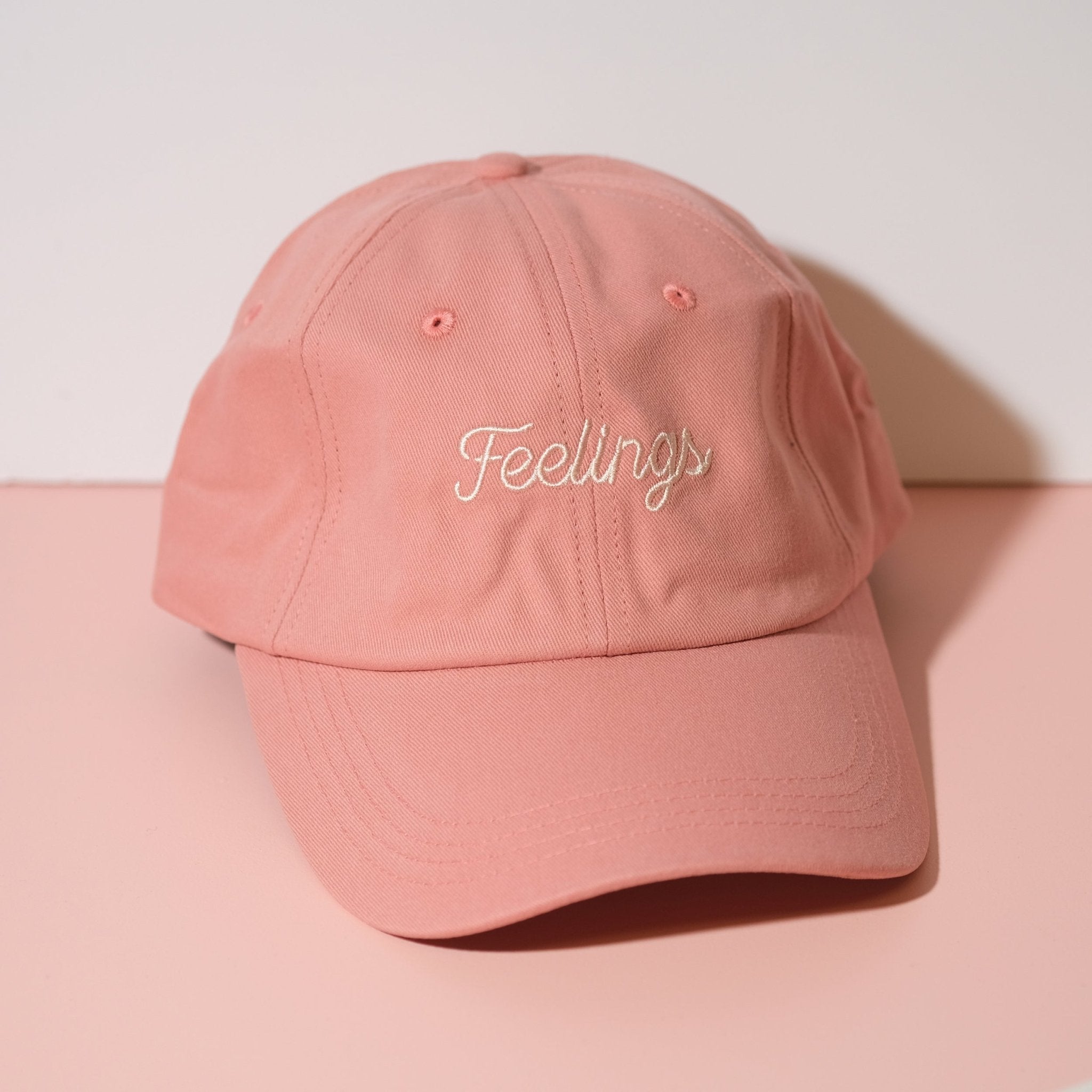 Feelings Dad Hat Pink - Sleepy Mountain