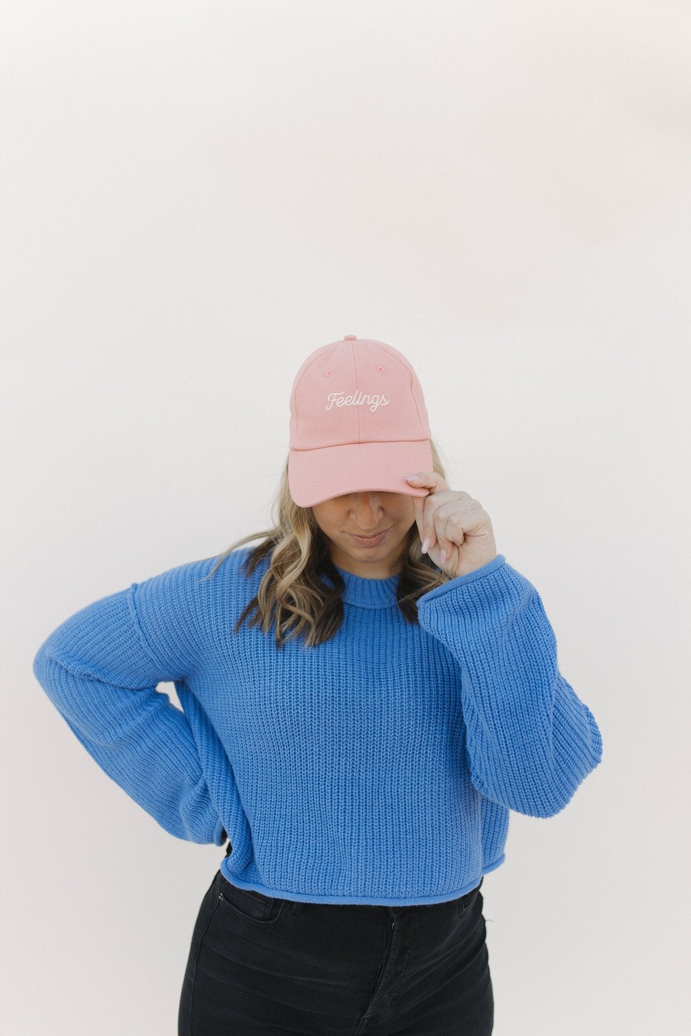 Feelings Dad Hat Pink - Sleepy Mountain