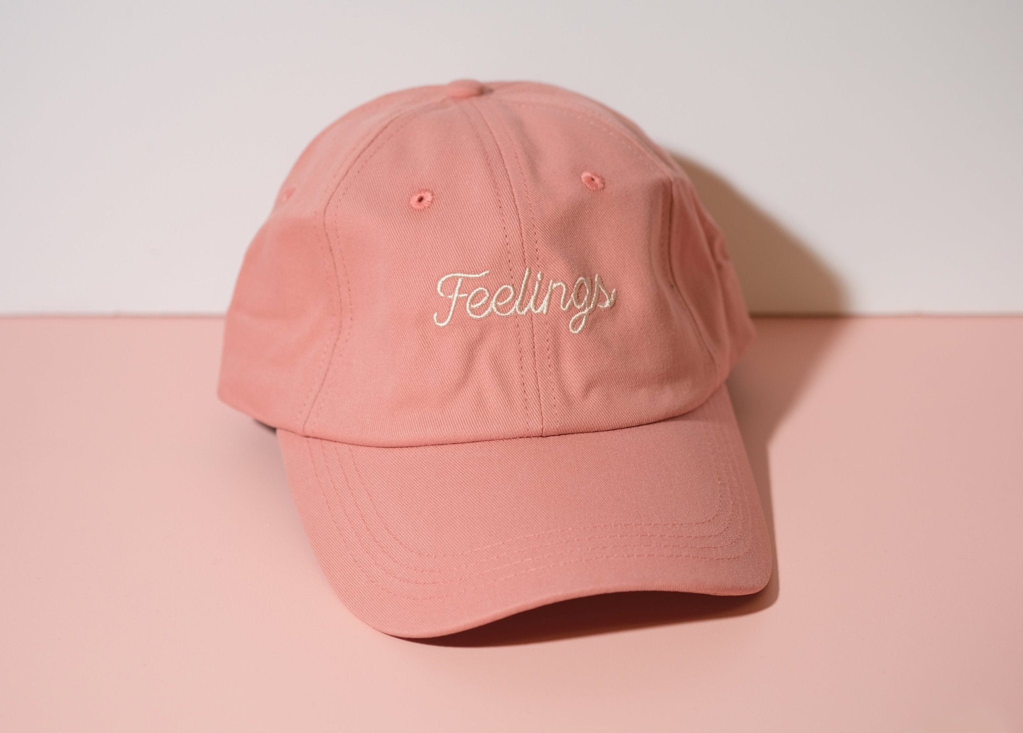 Feelings Dad Hat Pink - Sleepy Mountain
