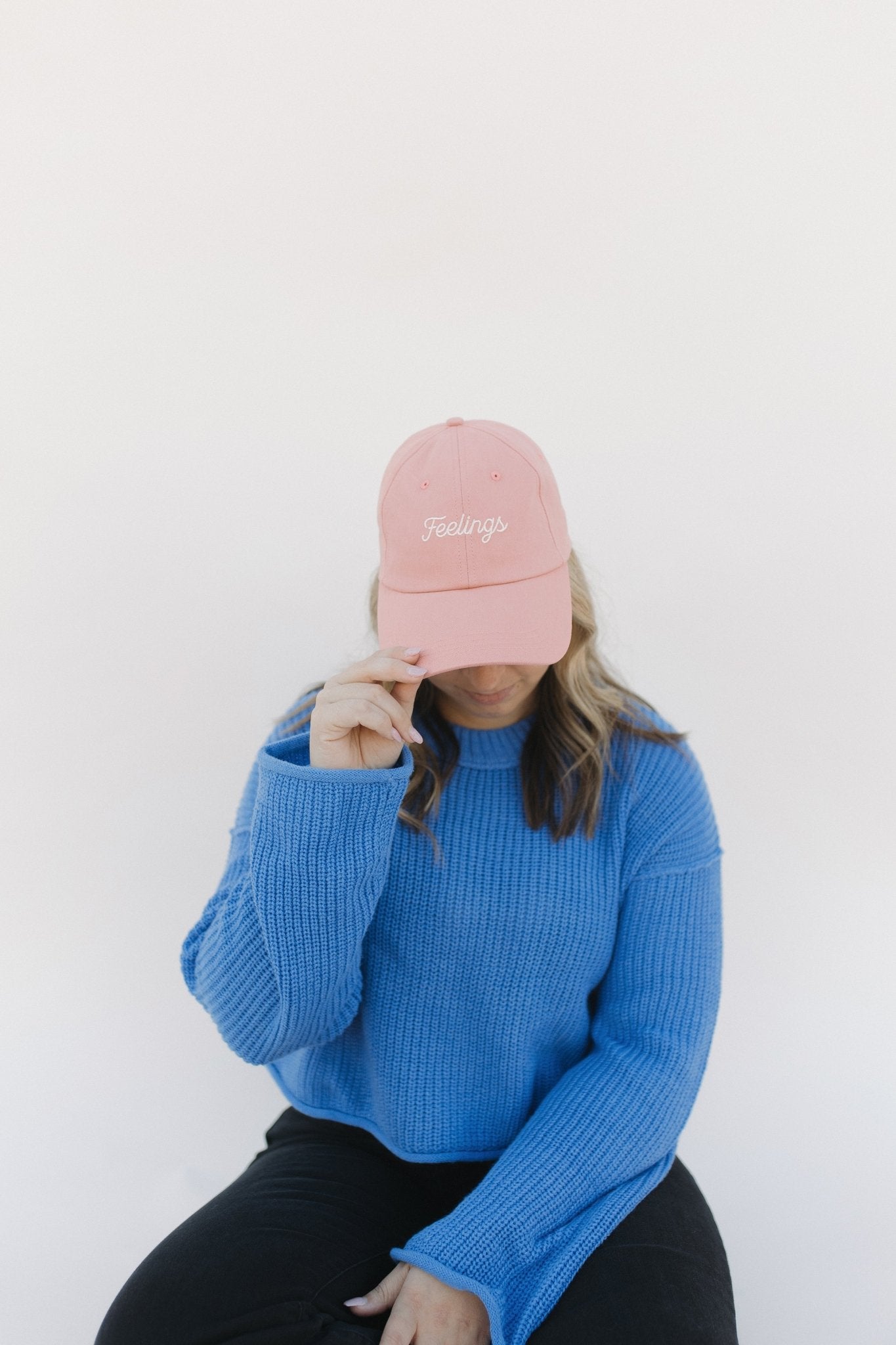 Feelings Dad Hat Pink - Sleepy Mountain