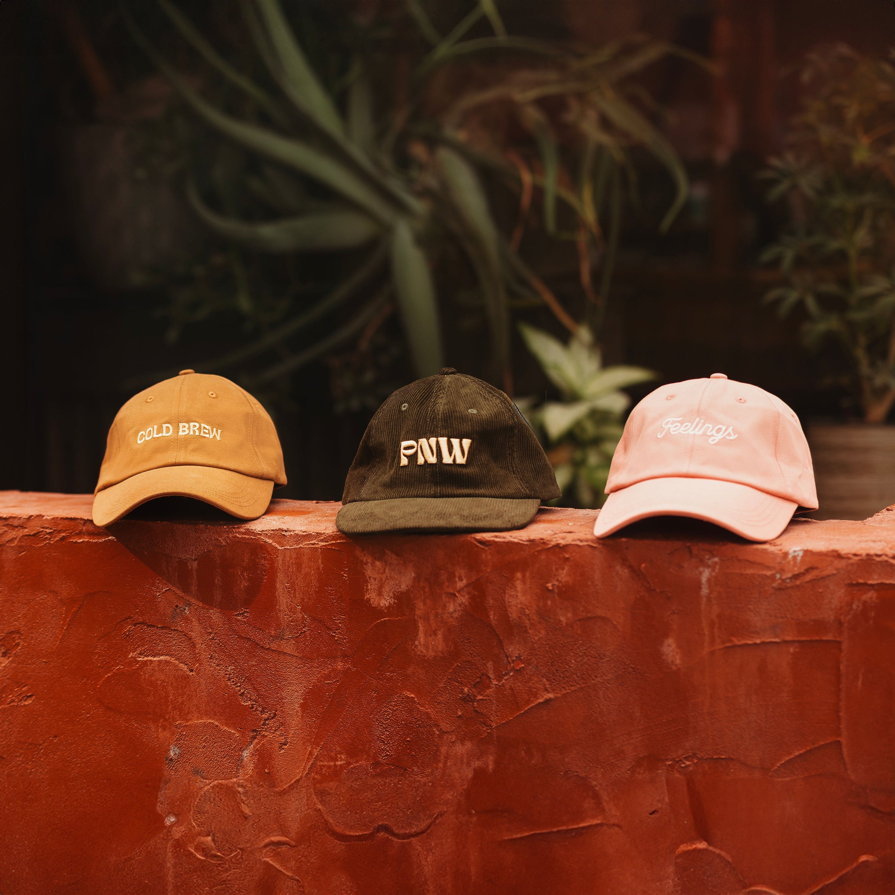 Feelings Dad Hat Pink - Sleepy Mountain
