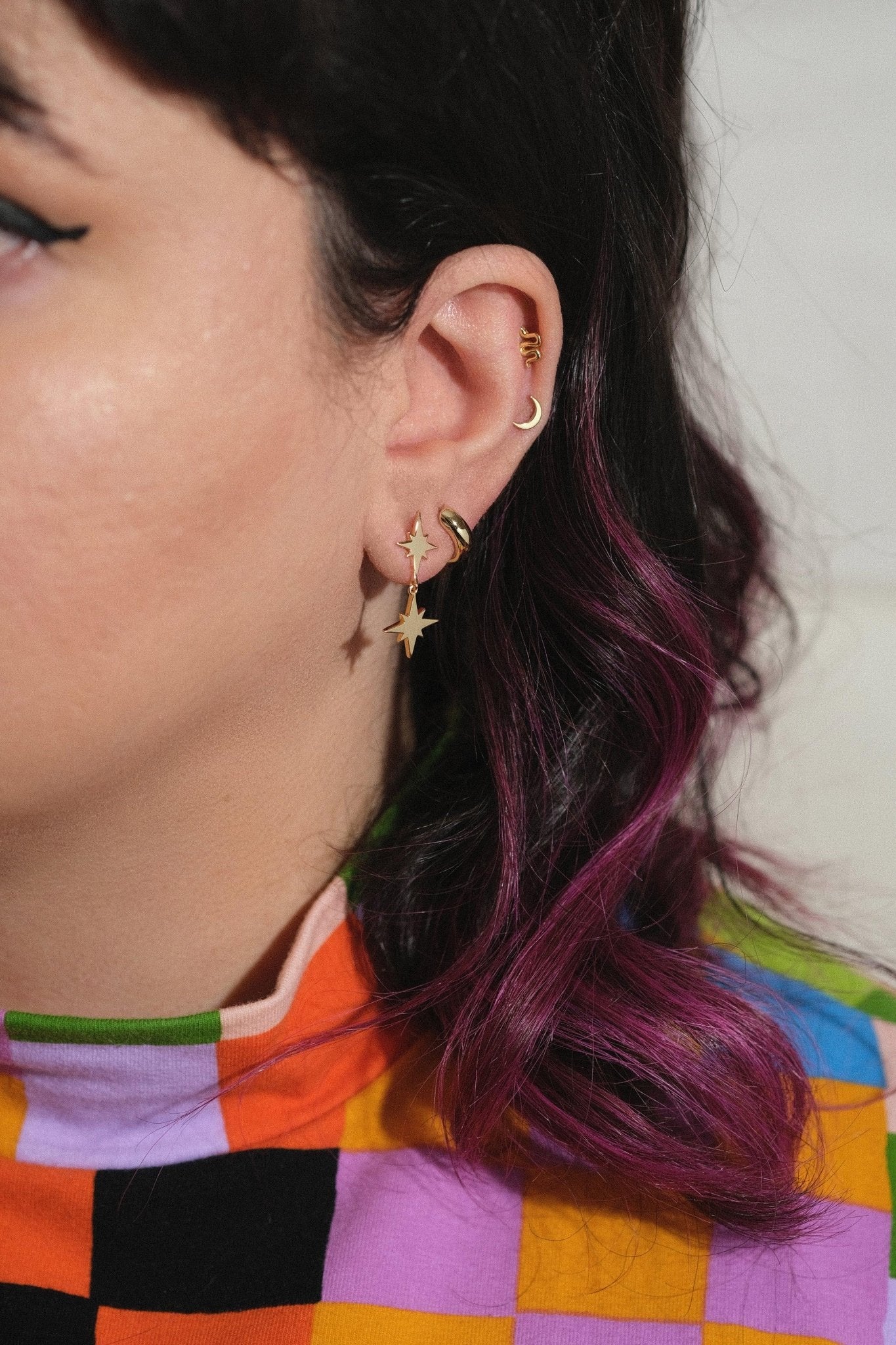 Fine Essentials - Double star dangle earrings - Sleepy Mountain