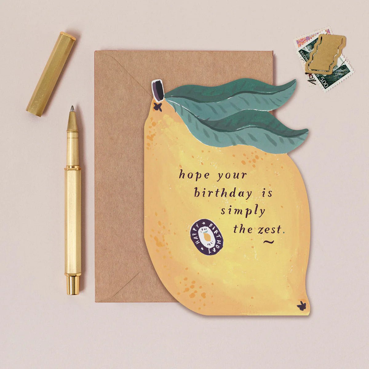 Lemon Zest Birthday Card by Sister Paper Co - Sleepy Mountain