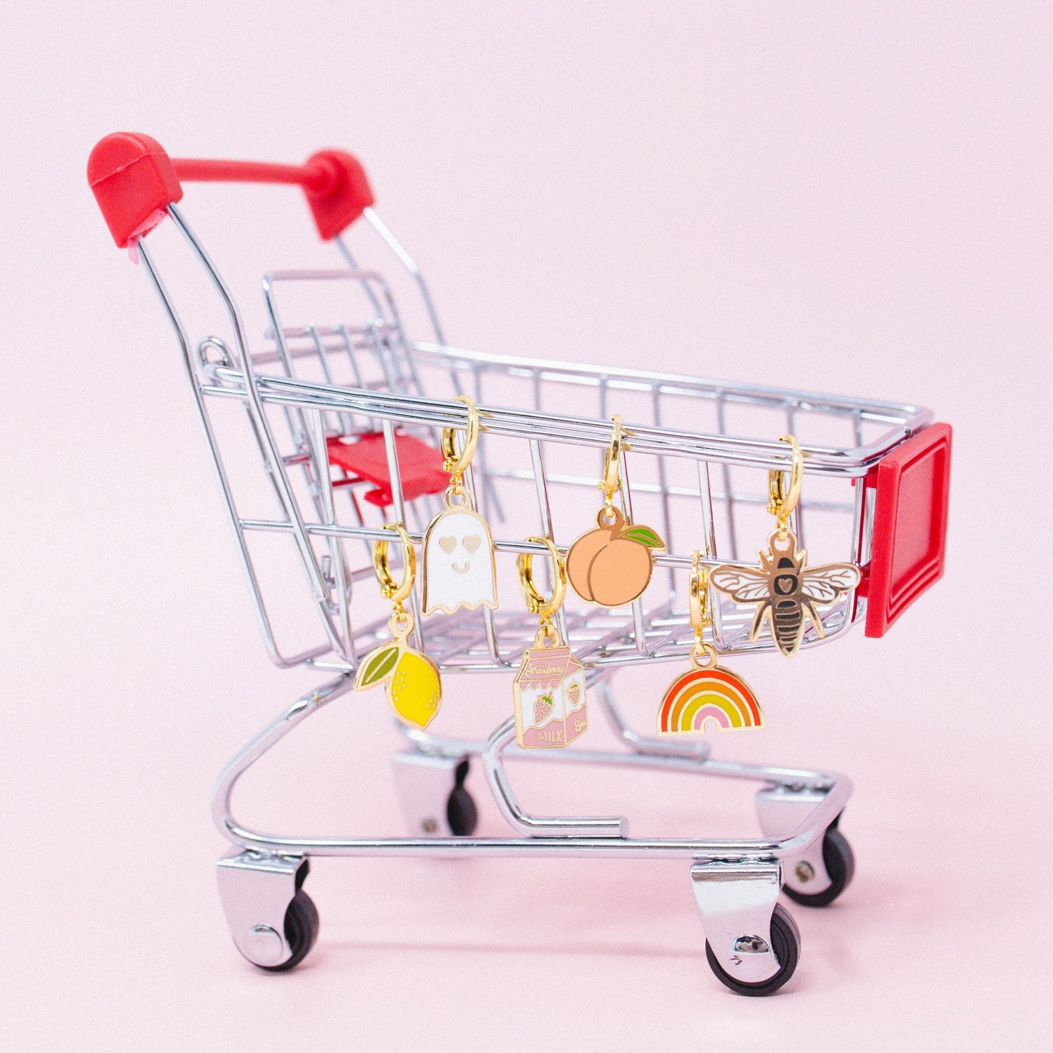 Love Ghost huggie hoop earrings - Sleepy Mountain