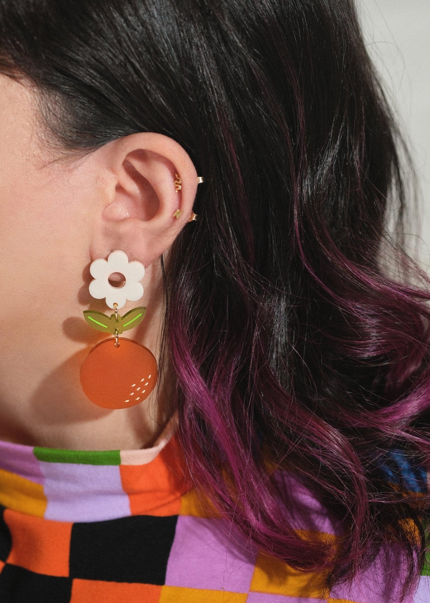 Orange Blossom Dangle Earrings - Sleepy Mountain