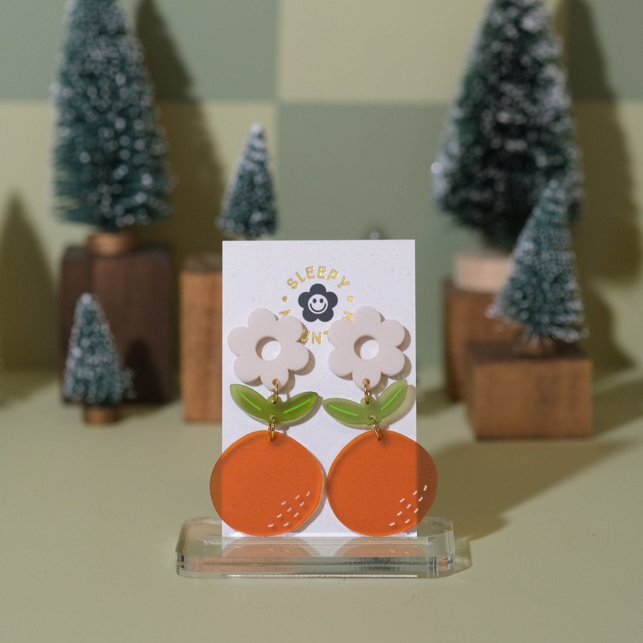 Orange Blossom Dangle Earrings - Sleepy Mountain