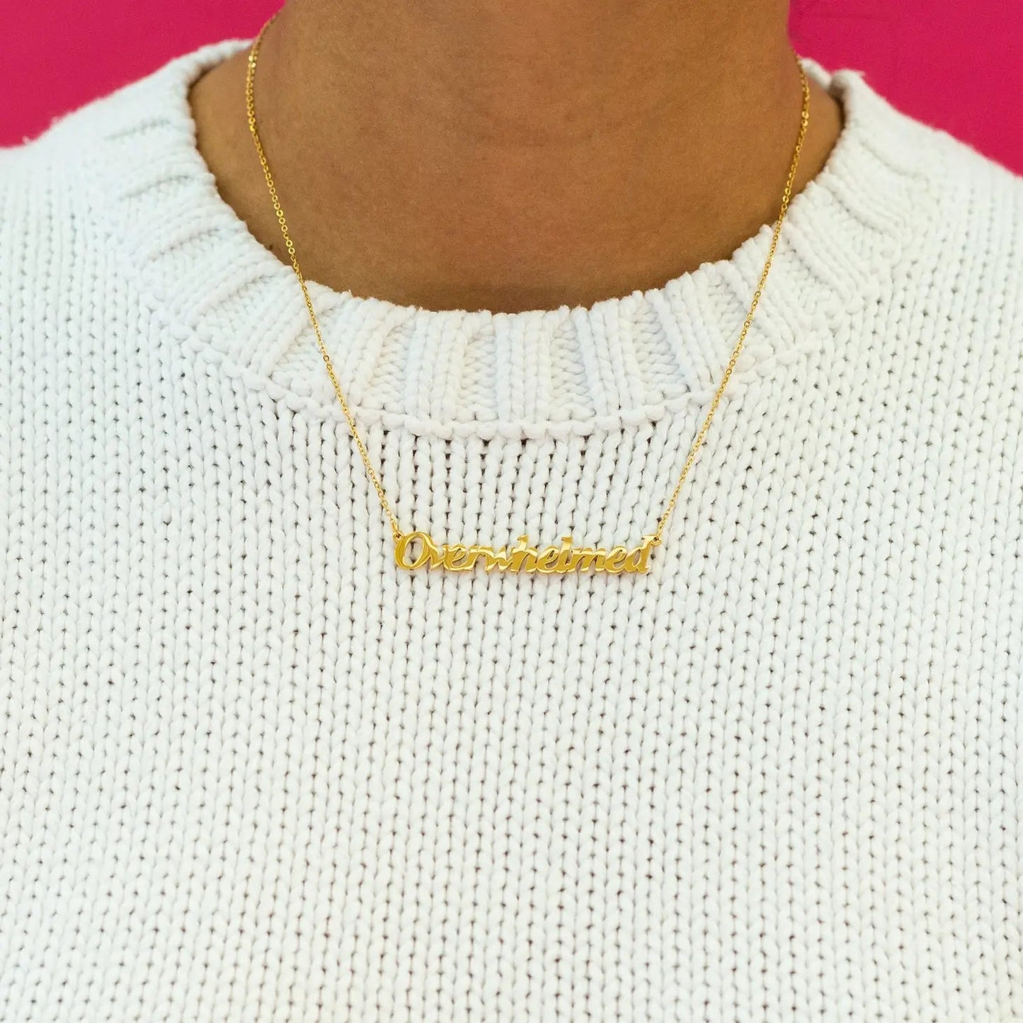 Overwhelmed Necklace by The Peach Fuzz - Sleepy Mountain