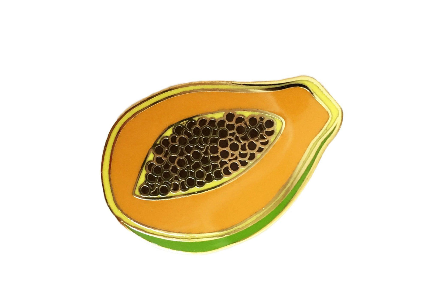 Papaya Enamel Pin - Sleepy Mountain