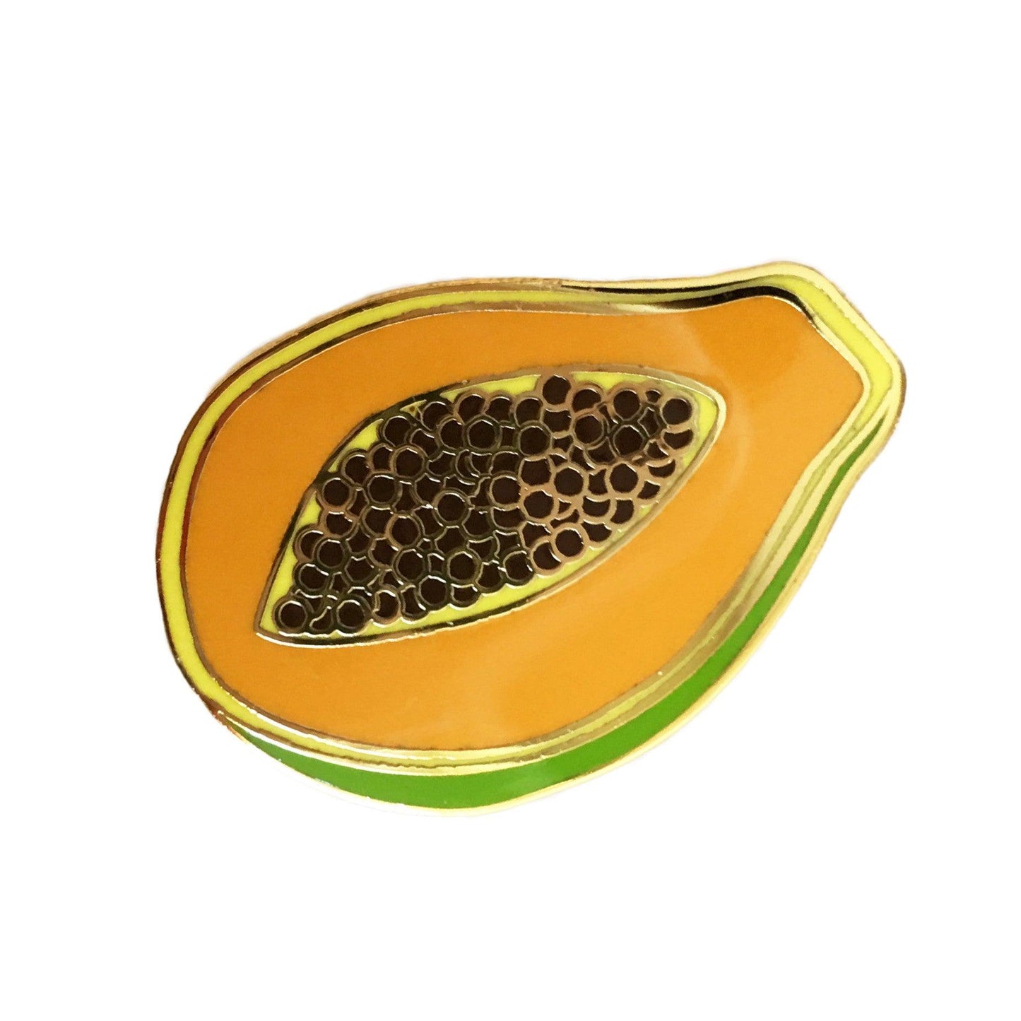 Papaya Enamel Pin - Sleepy Mountain