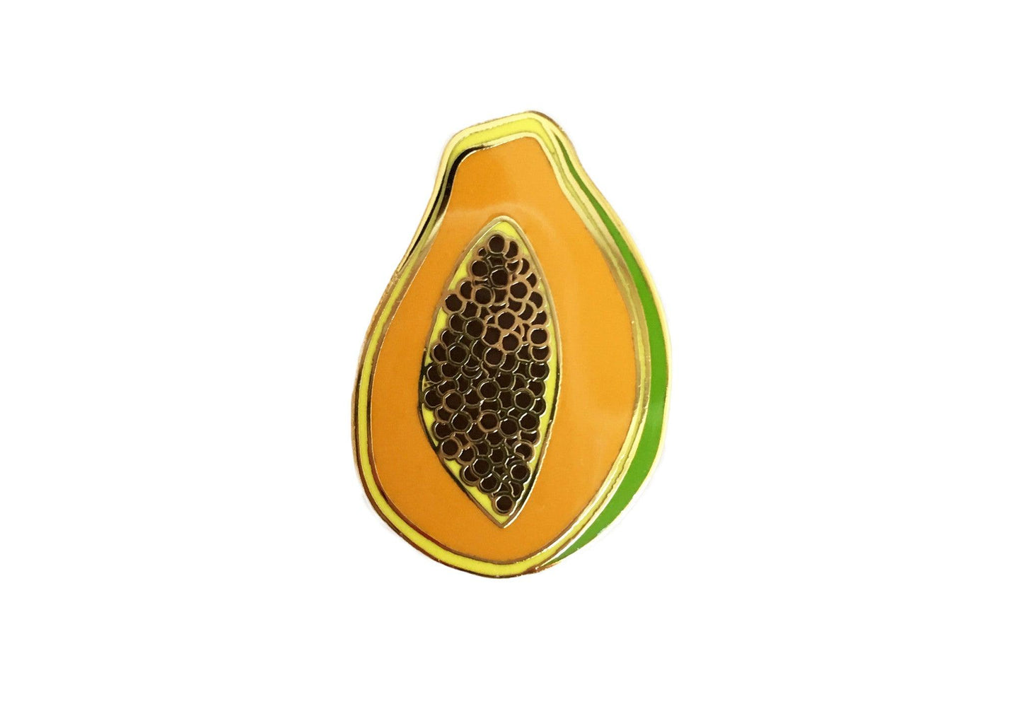 Papaya Enamel Pin - Sleepy Mountain