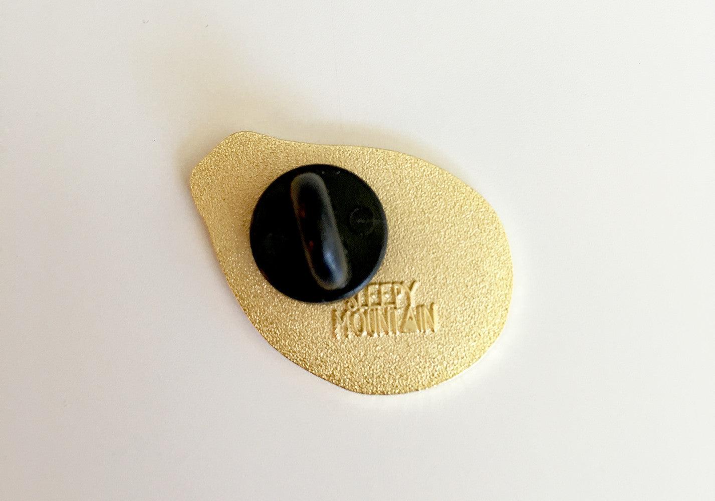 Papaya Enamel Pin - Sleepy Mountain