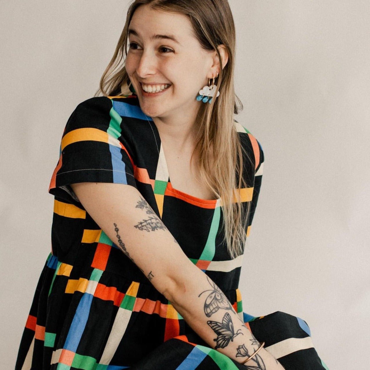 Rain Cloud Hoop Earrings - Sleepy Mountain