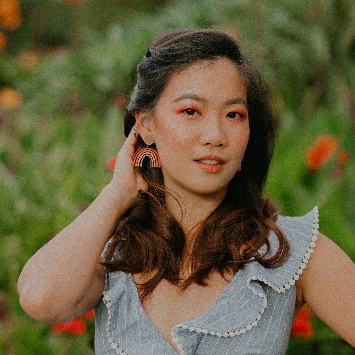 Sunset Rainbow Dangle Earrings - Sleepy Mountain