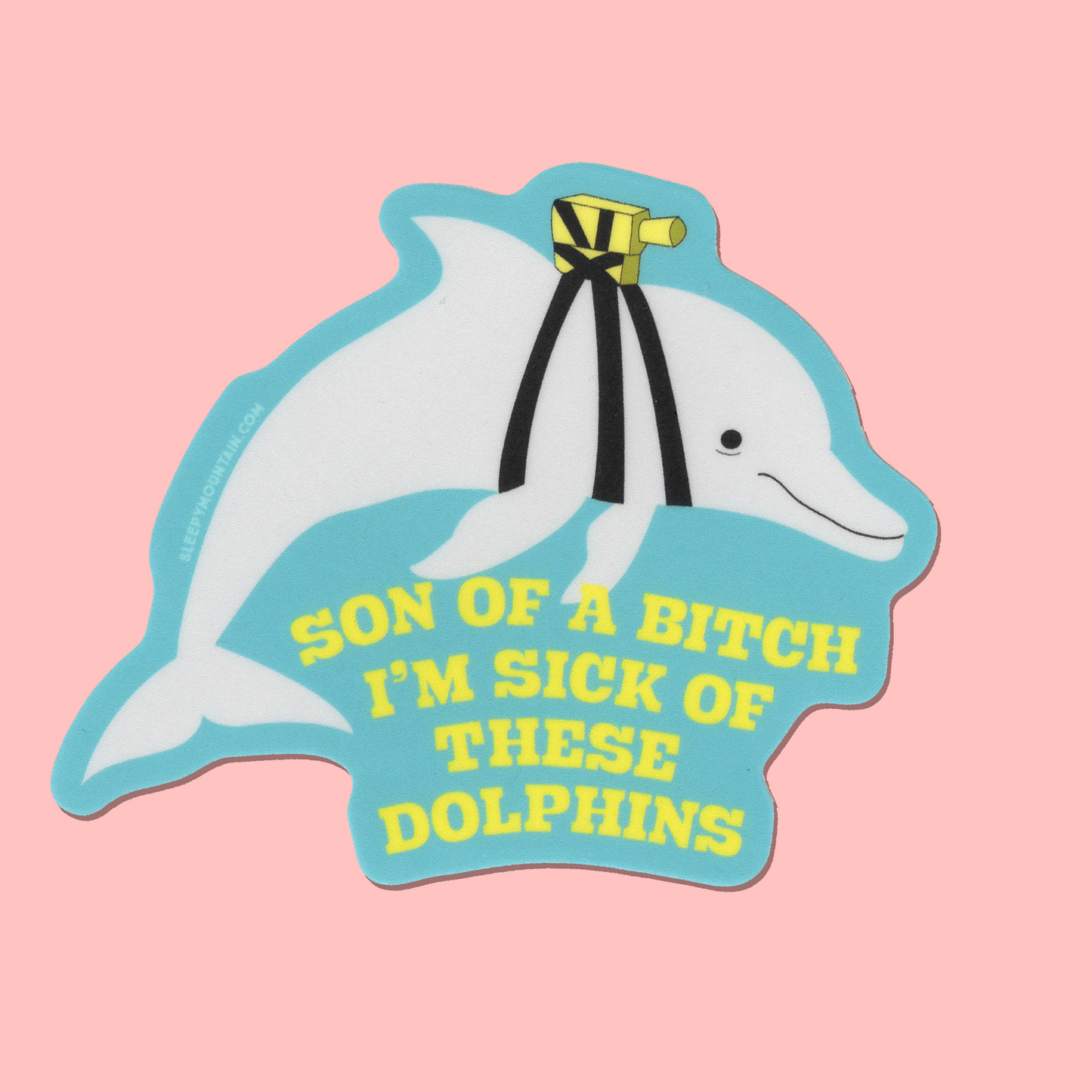 Sick of these dolphins - The Life Aquatic Sticker