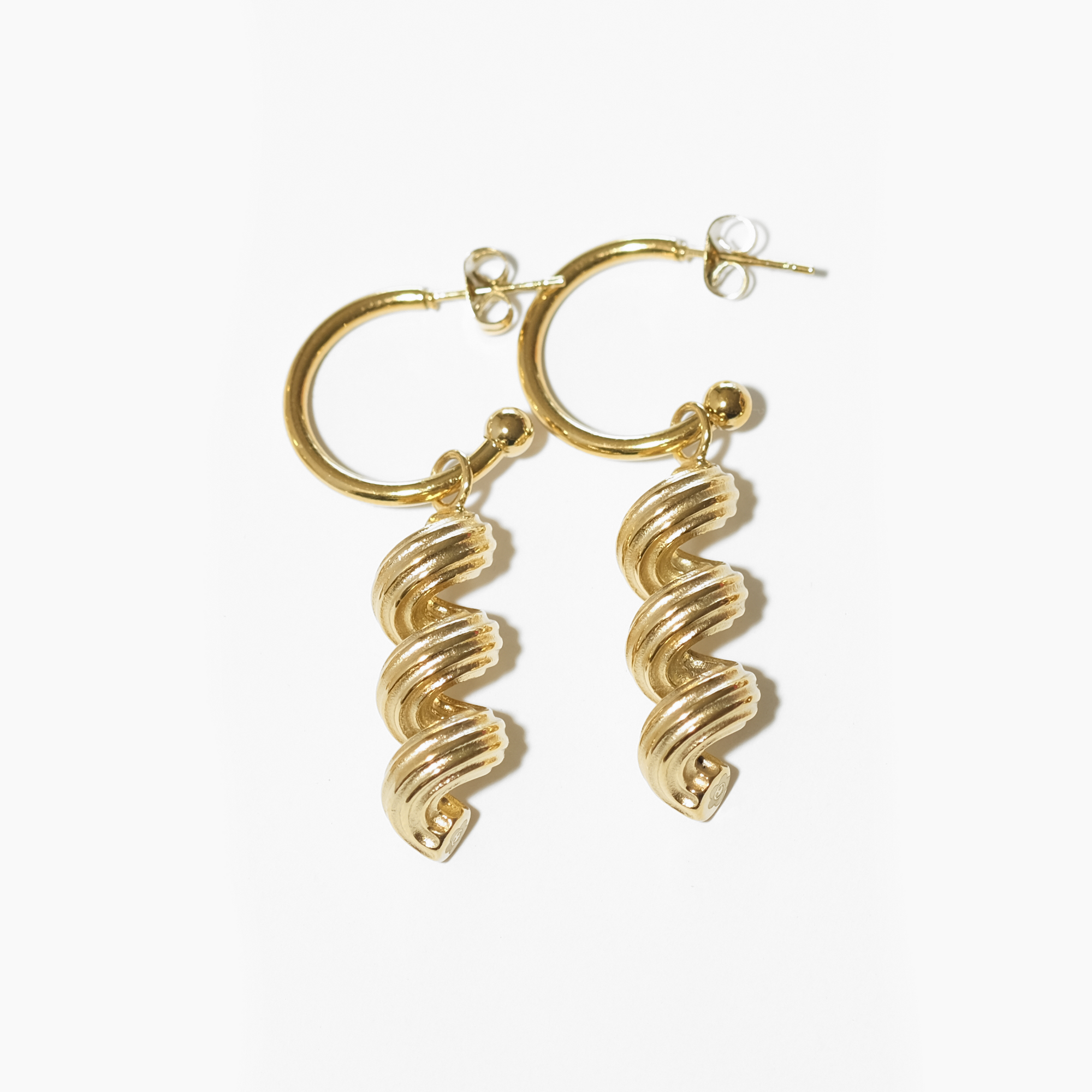 Cavatappi Pasta Earrings