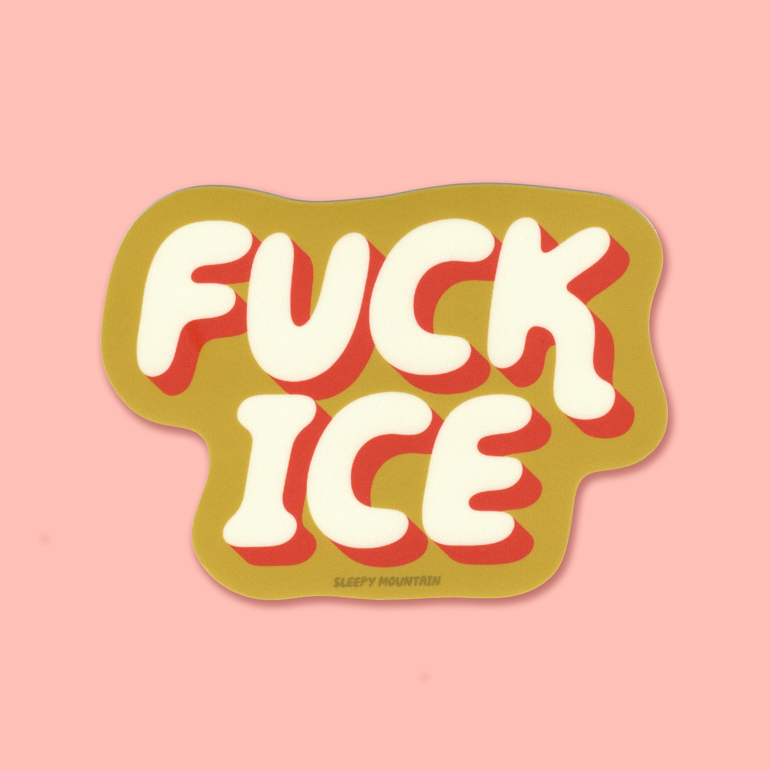 Fuck ICE Sticker Green