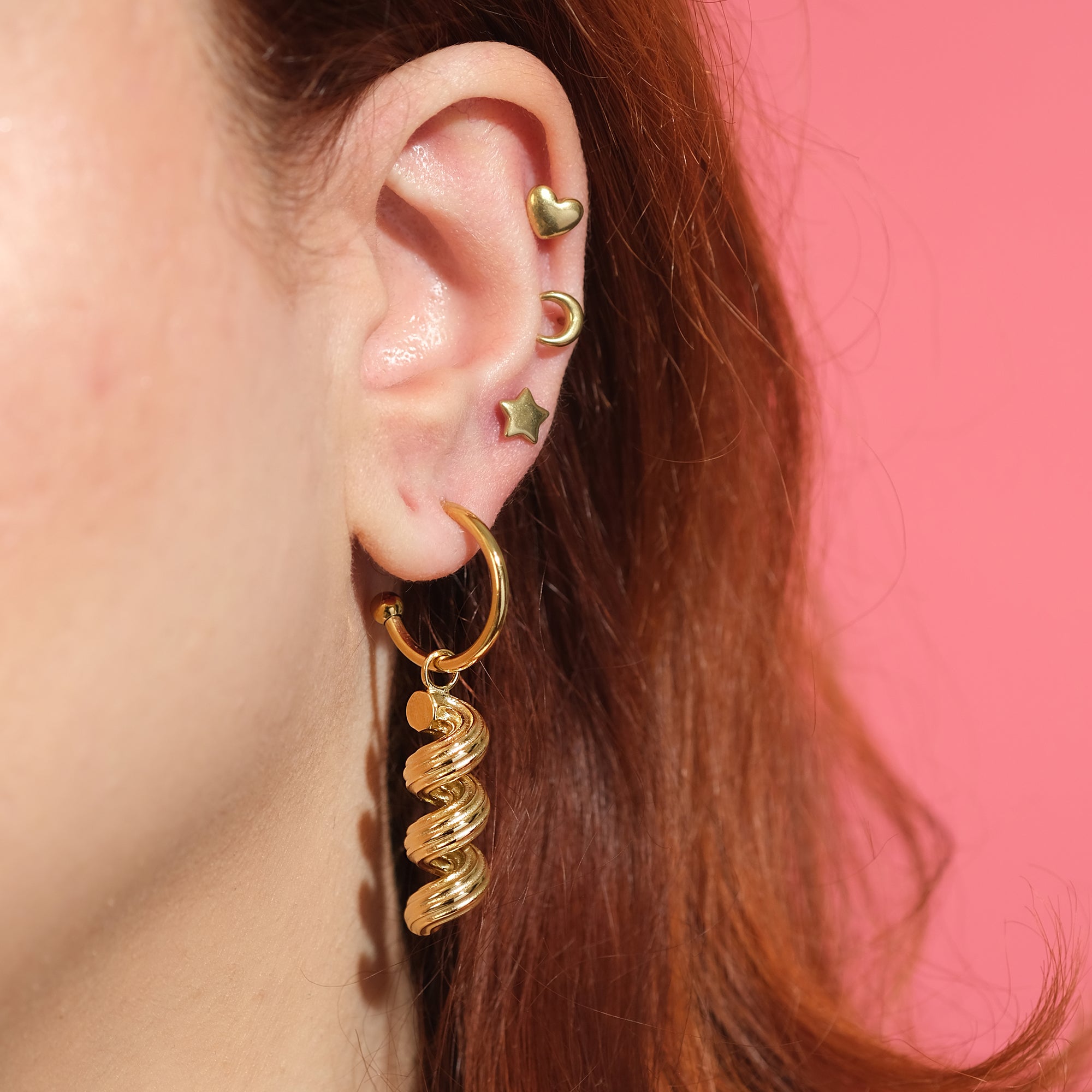Cavatappi Pasta Earrings