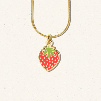 Strawberry Charm Necklace