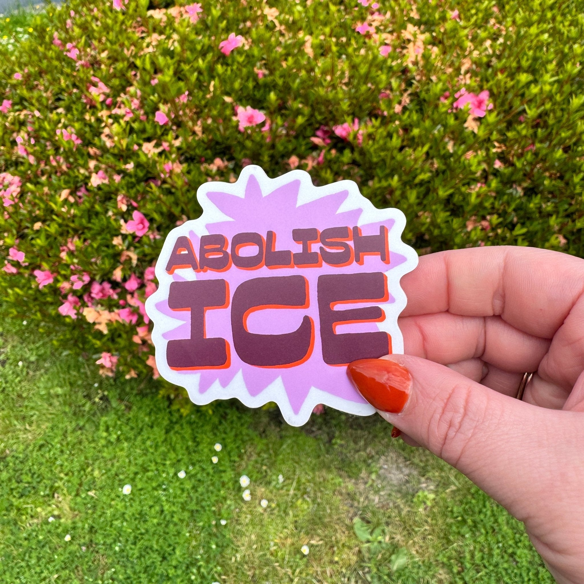 Abolish ICE sticker - Sleepy Mountain