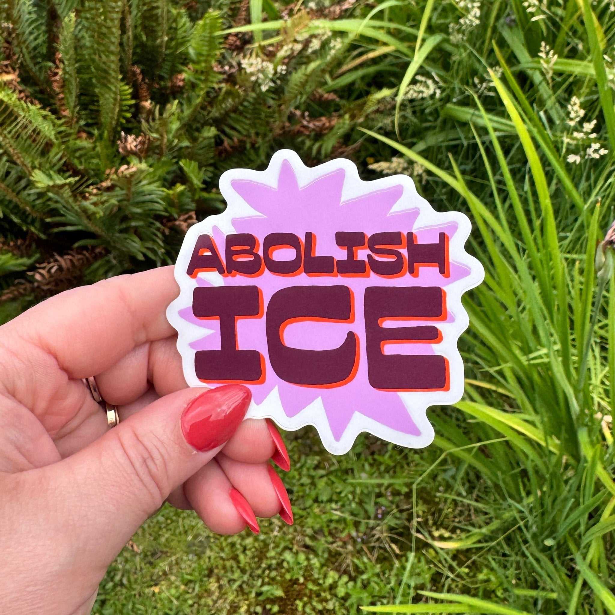 Abolish ICE sticker - Sleepy Mountain