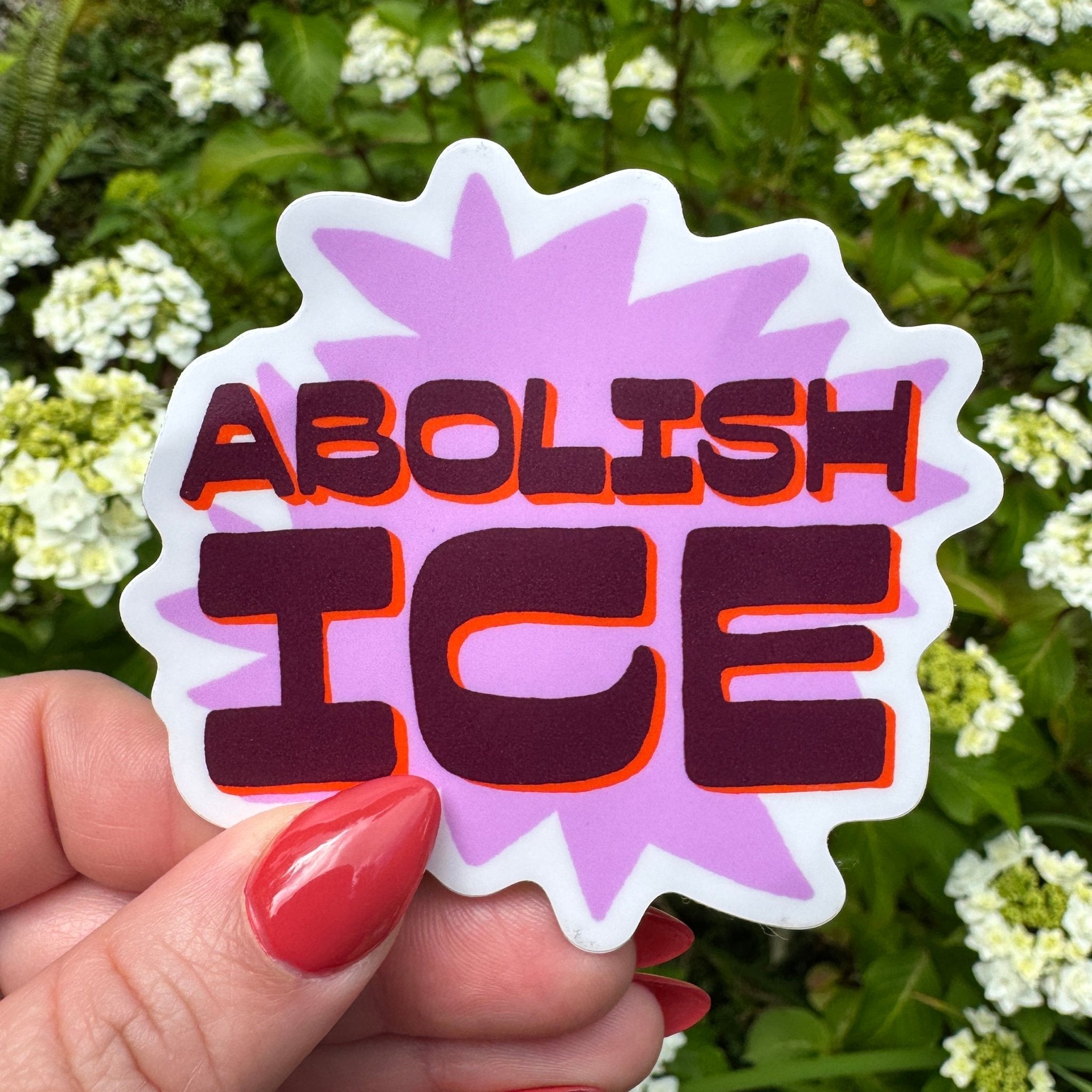 Abolish ICE sticker - Sleepy Mountain