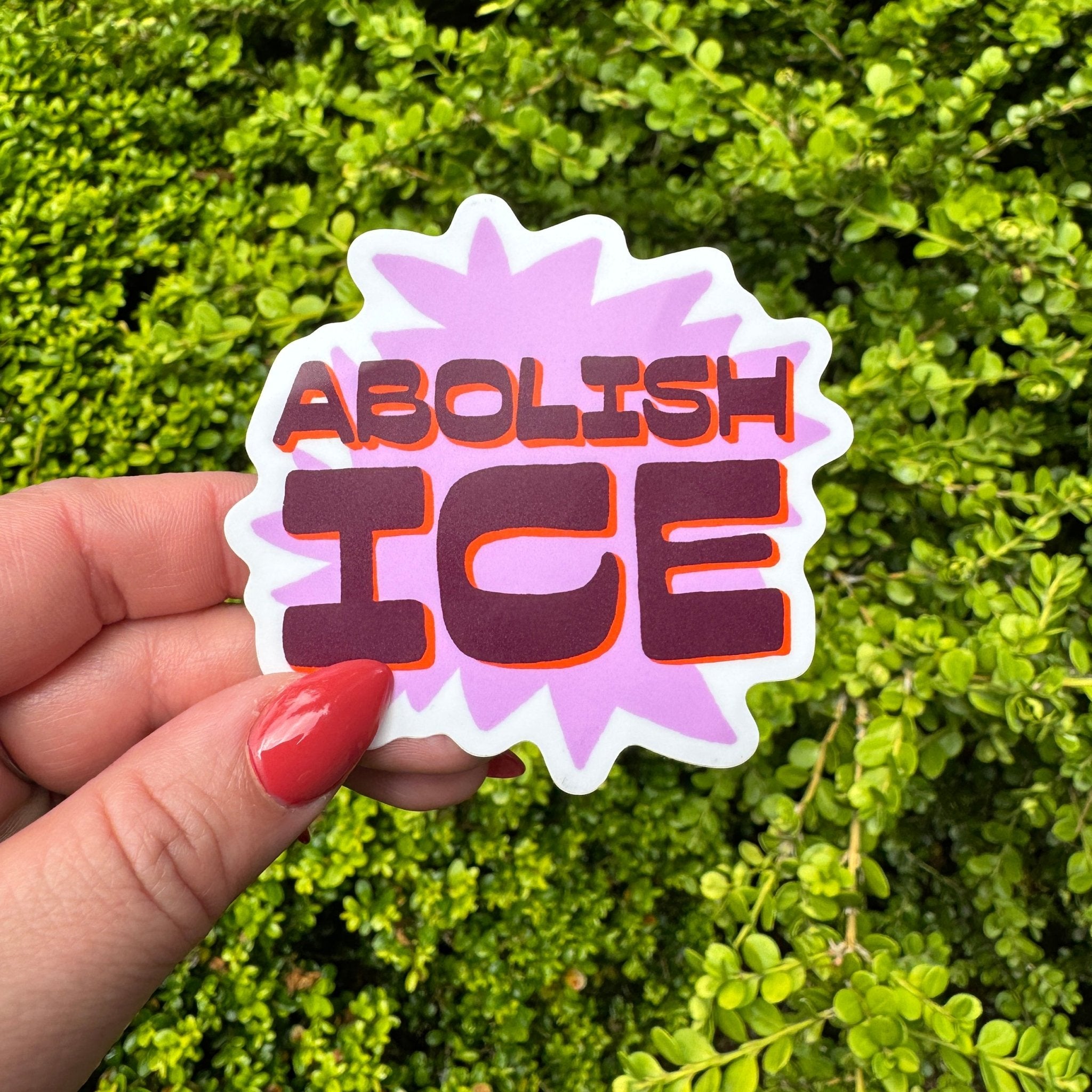 Abolish ICE sticker - Sleepy Mountain