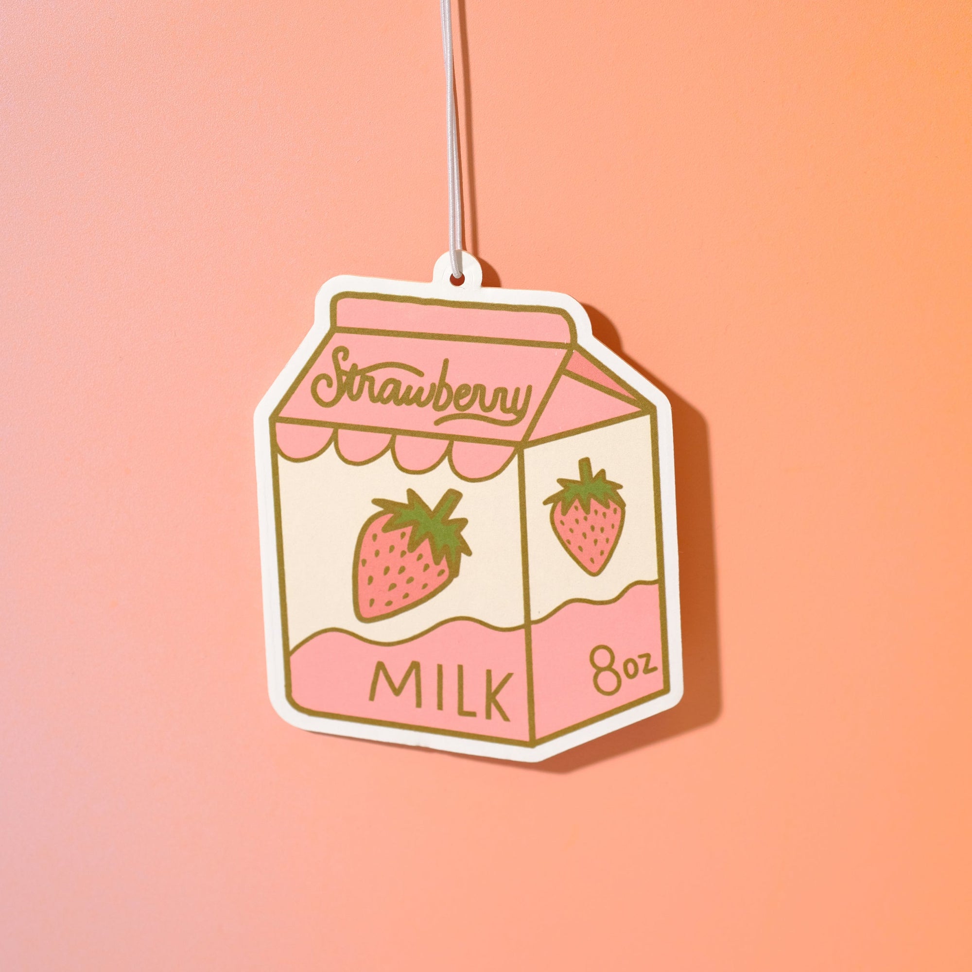 Air Freshener - Strawberry milk carton - Sleepy Mountain