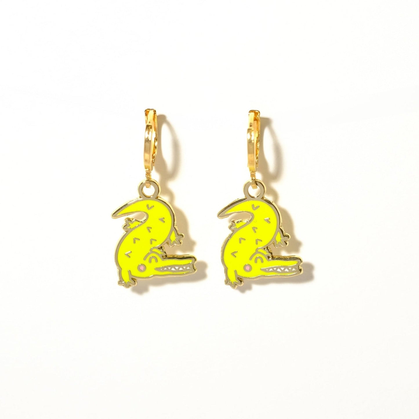 Alligator Huggie Hoop Earrings - Sleepy Mountain