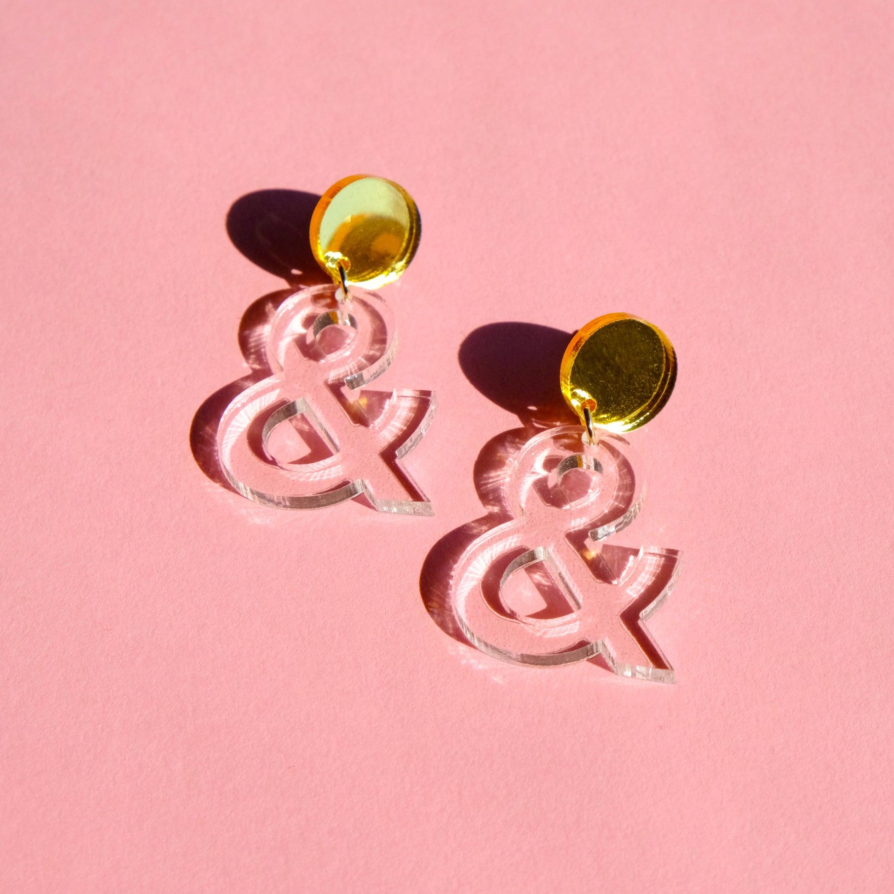 Ampersand Dangle Earrings - Sleepy Mountain