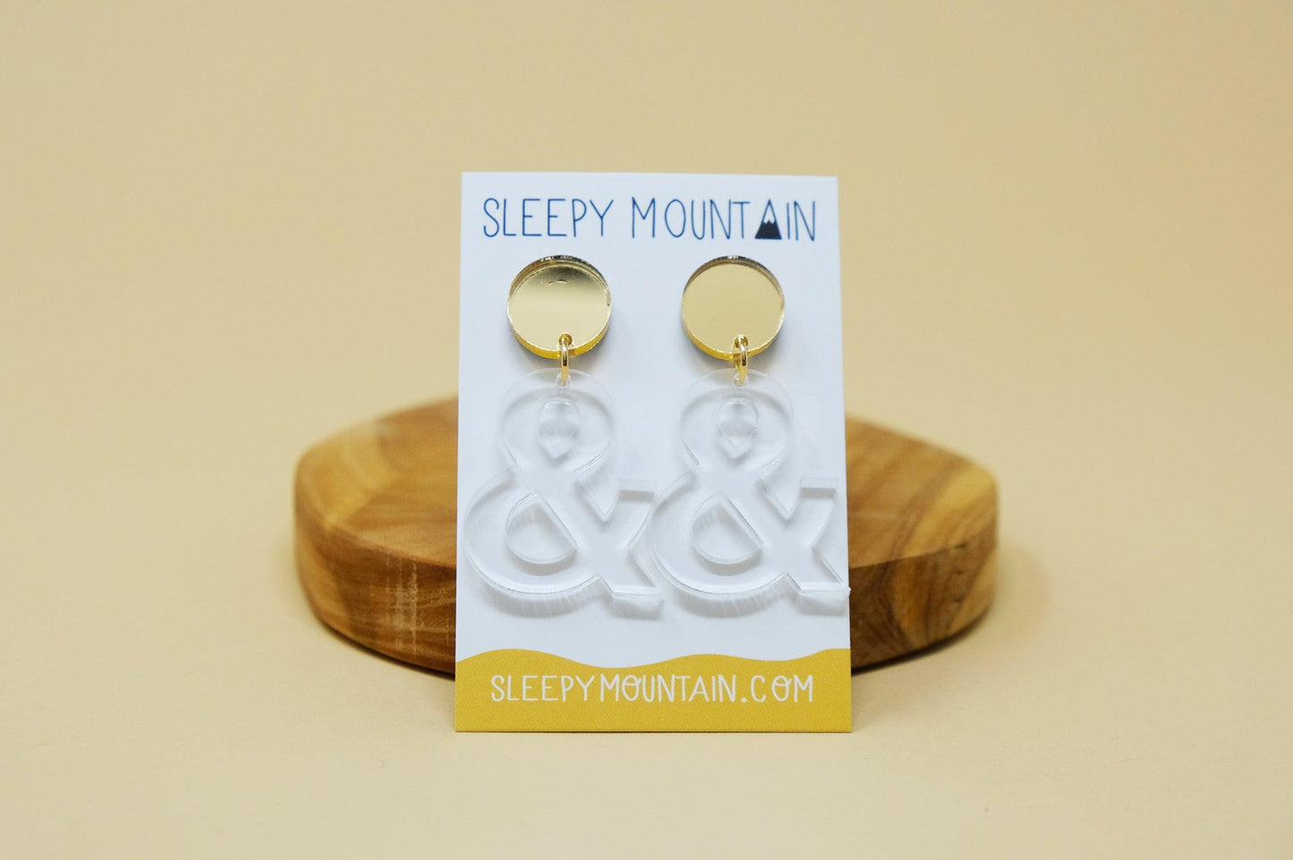 Ampersand Dangle Earrings - Sleepy Mountain