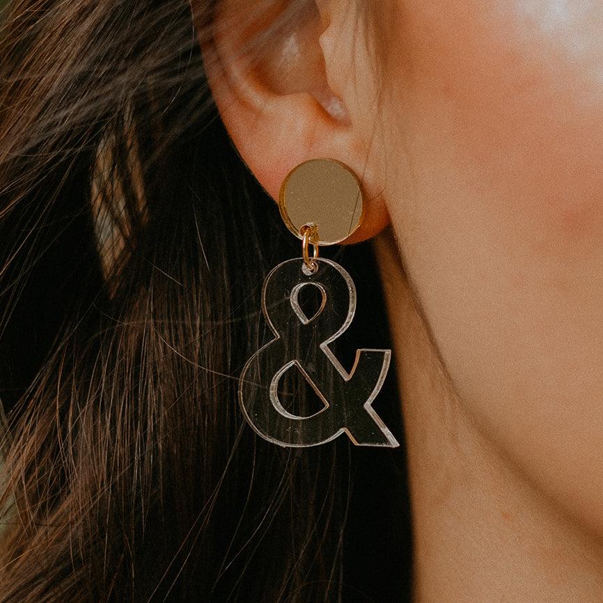Ampersand Dangle Earrings - Sleepy Mountain