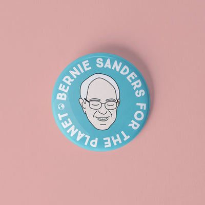 Bernie Sanders for the planet pinback button - Sleepy Mountain