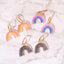 Black Rainbow Hoop Earrings - Sleepy Mountain