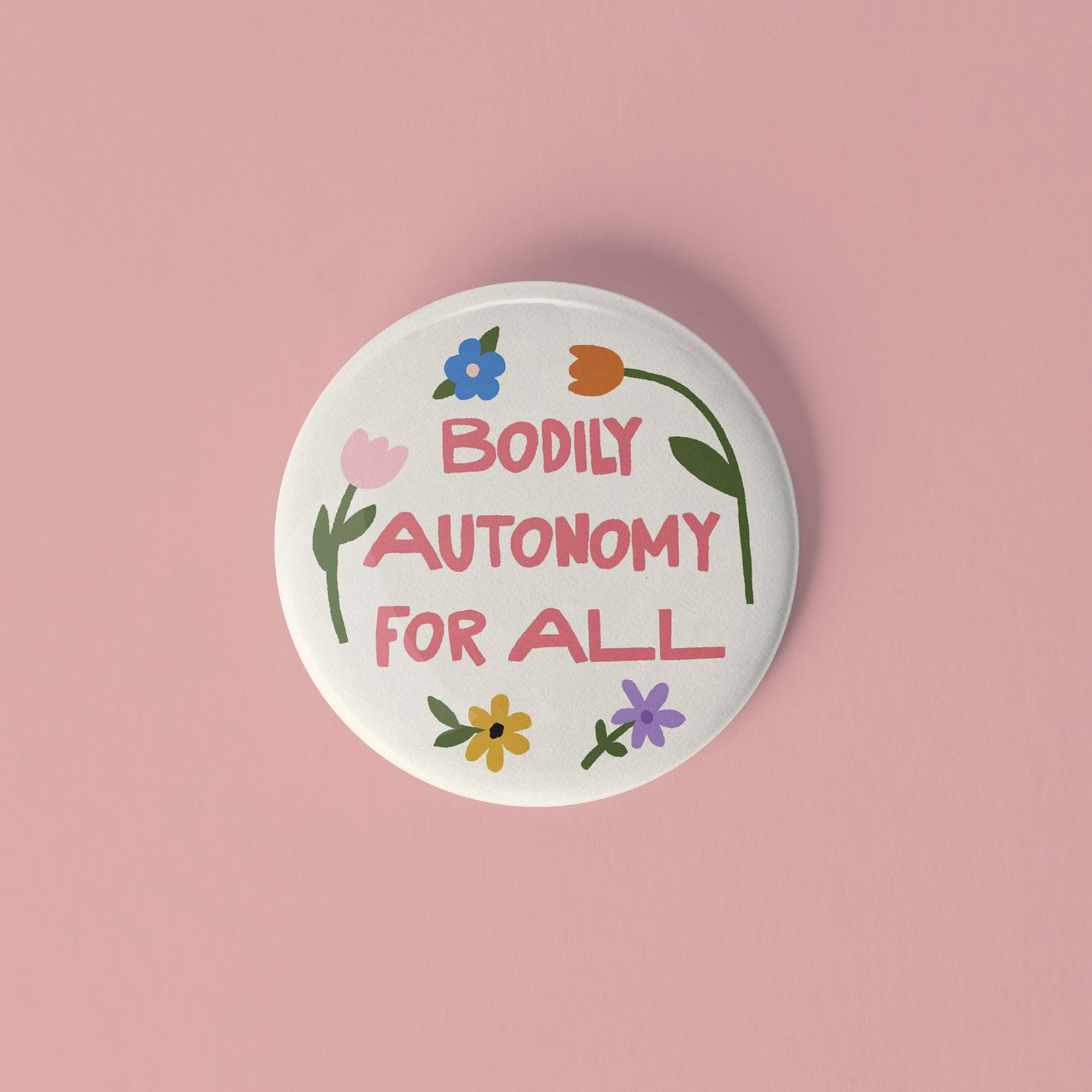 Bodily Autonomy pinback button set - Sleepy Mountain