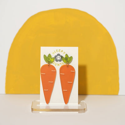 Carrot Dangle Earrings - Frosted Sedona - Sleepy Mountain