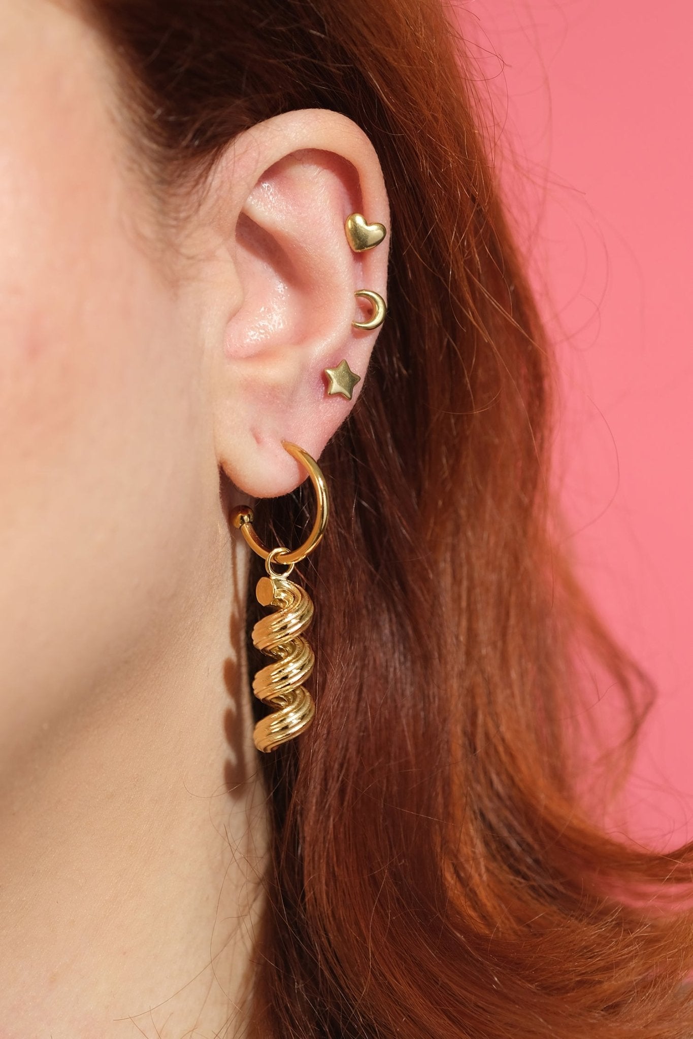 Cavatappi Pasta Earrings - Sleepy Mountain