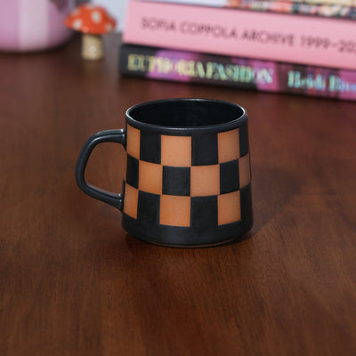 Check Yourself Mug – Matte Black Checker - Sleepy Mountain