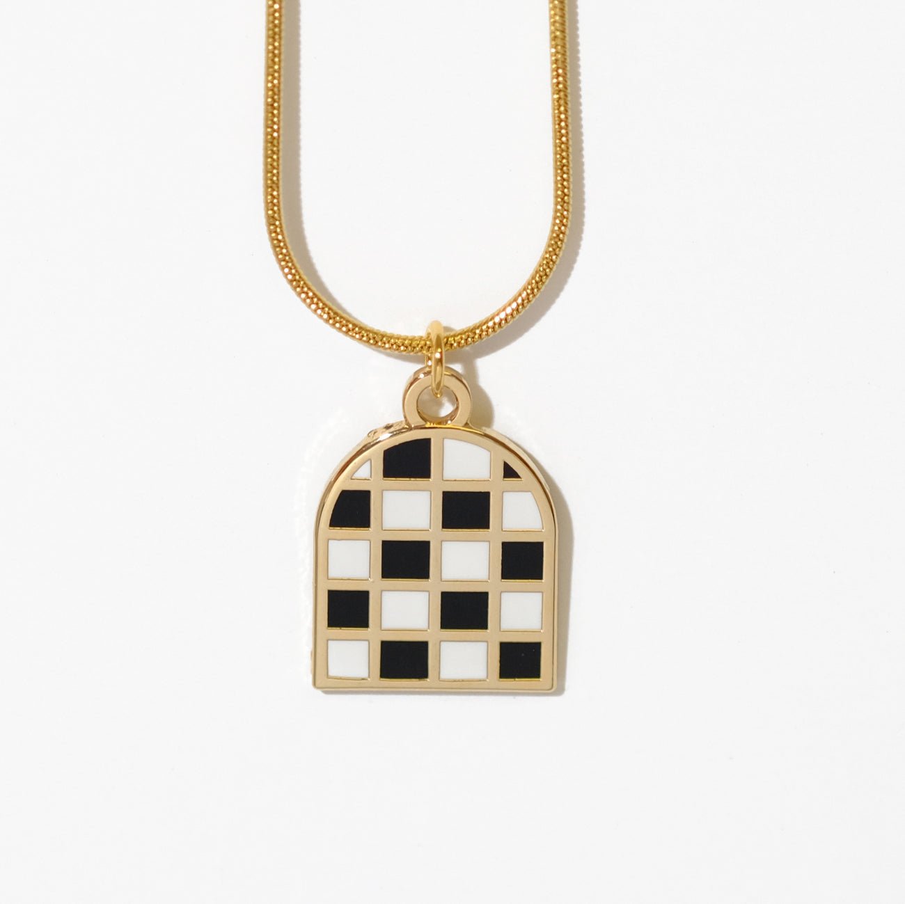 Checkered arch necklace - Sleepy Mountain