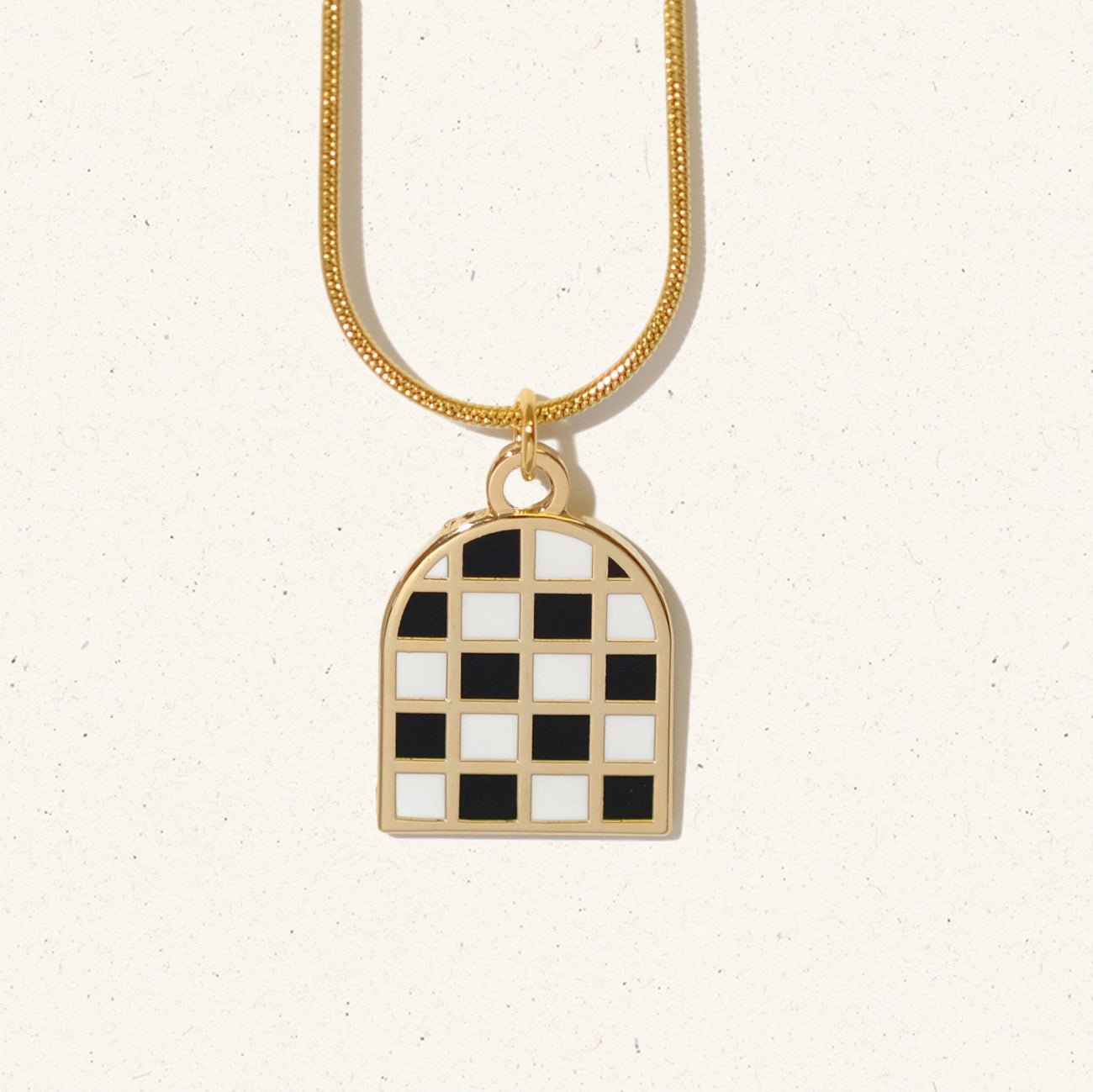 Checkered arch necklace - Sleepy Mountain