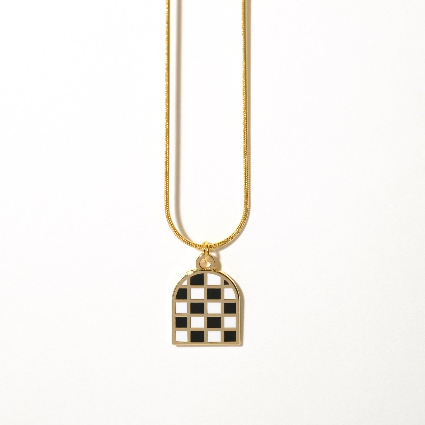 Checkered arch necklace - Sleepy Mountain