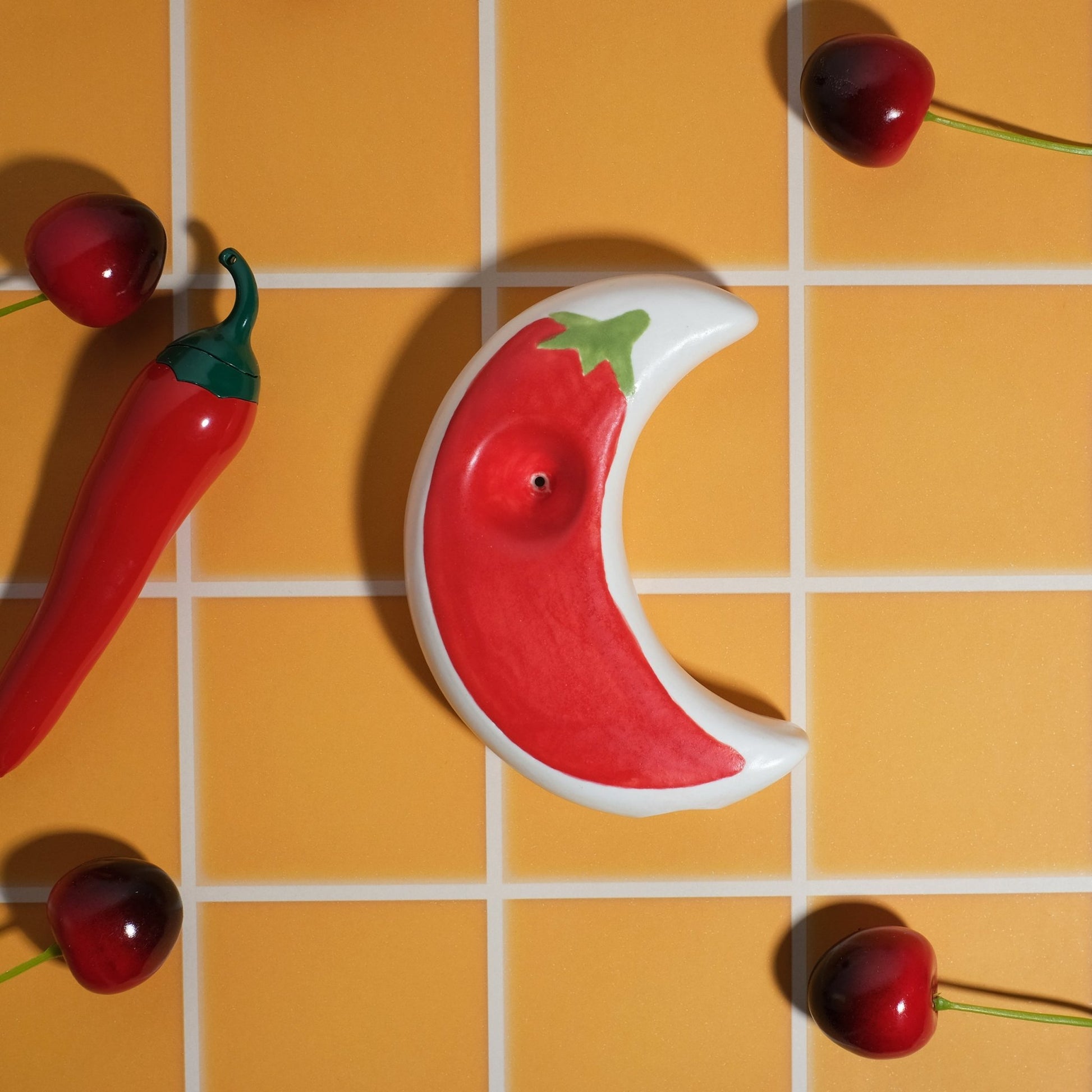Chili Pepper Ceramic Pipe - Sleepy Mountain