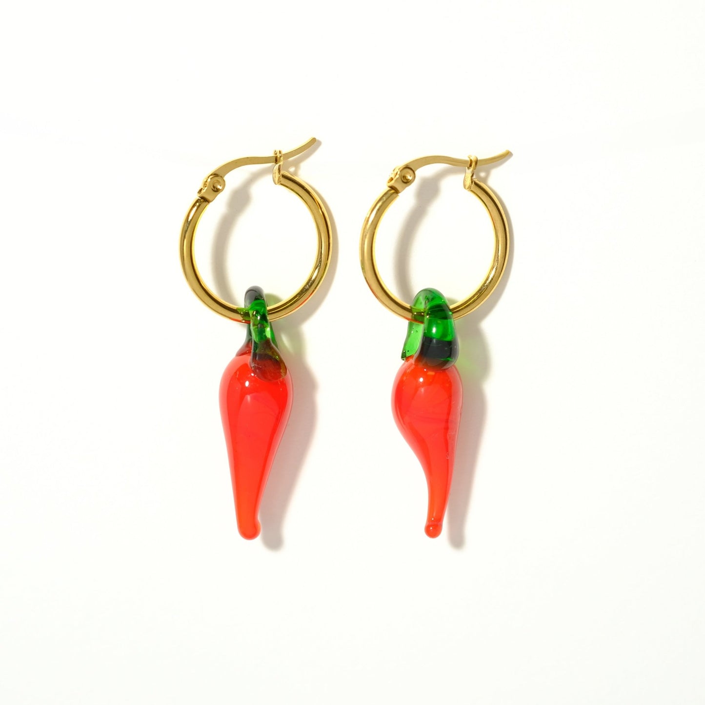 Chili Pepper Hoop Earrings - Sleepy Mountain