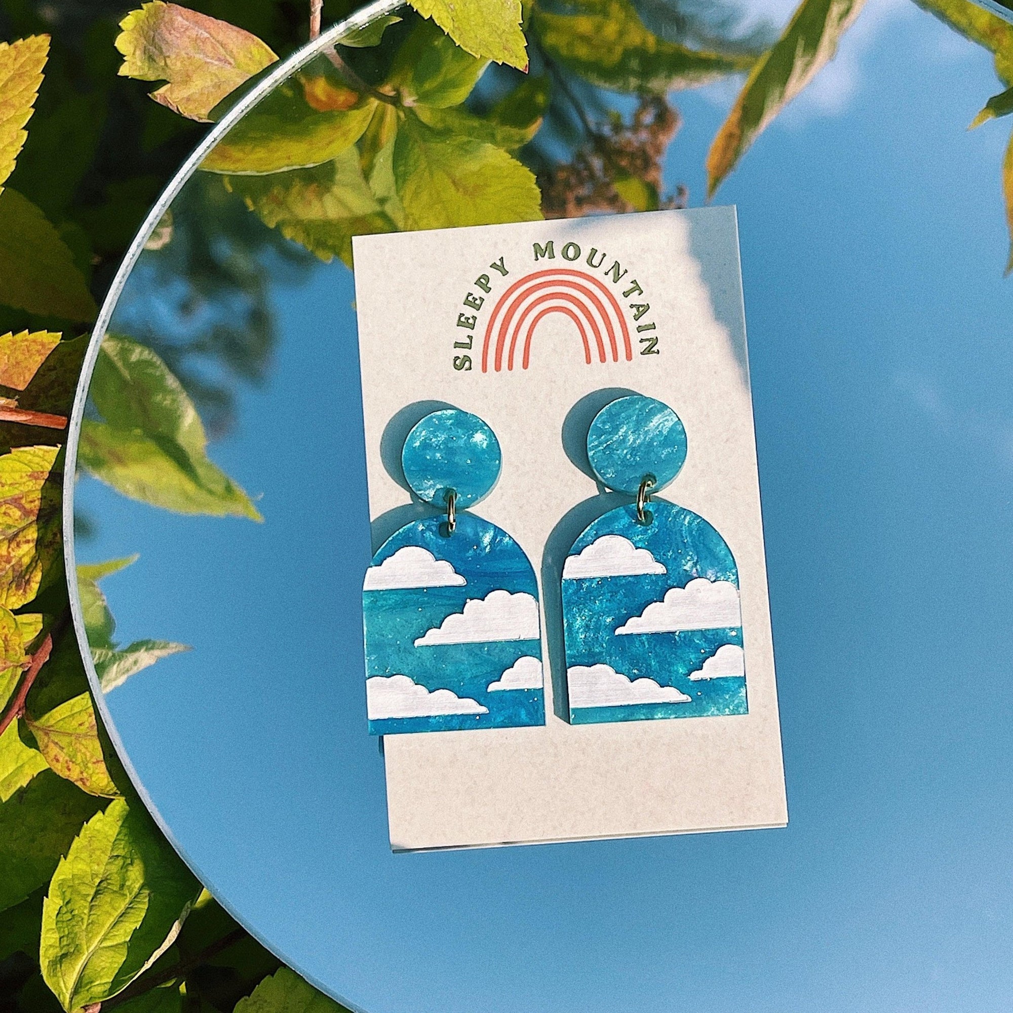 Cloud Arch Dangle Earrings - Sleepy Mountain