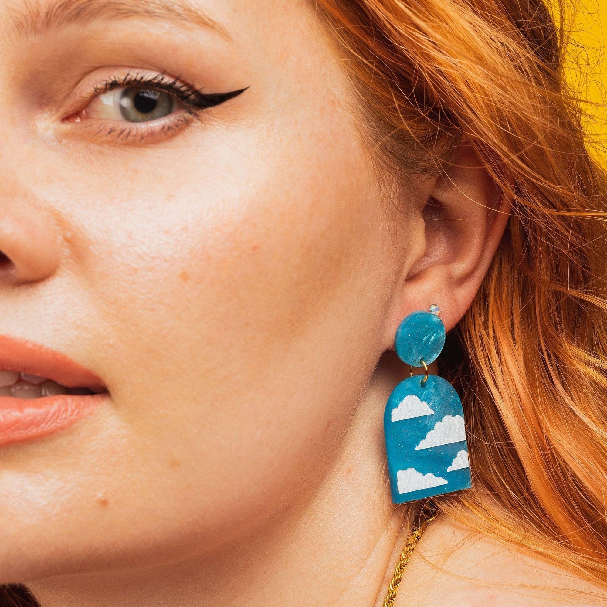Cloud Arch Dangle Earrings - Sleepy Mountain