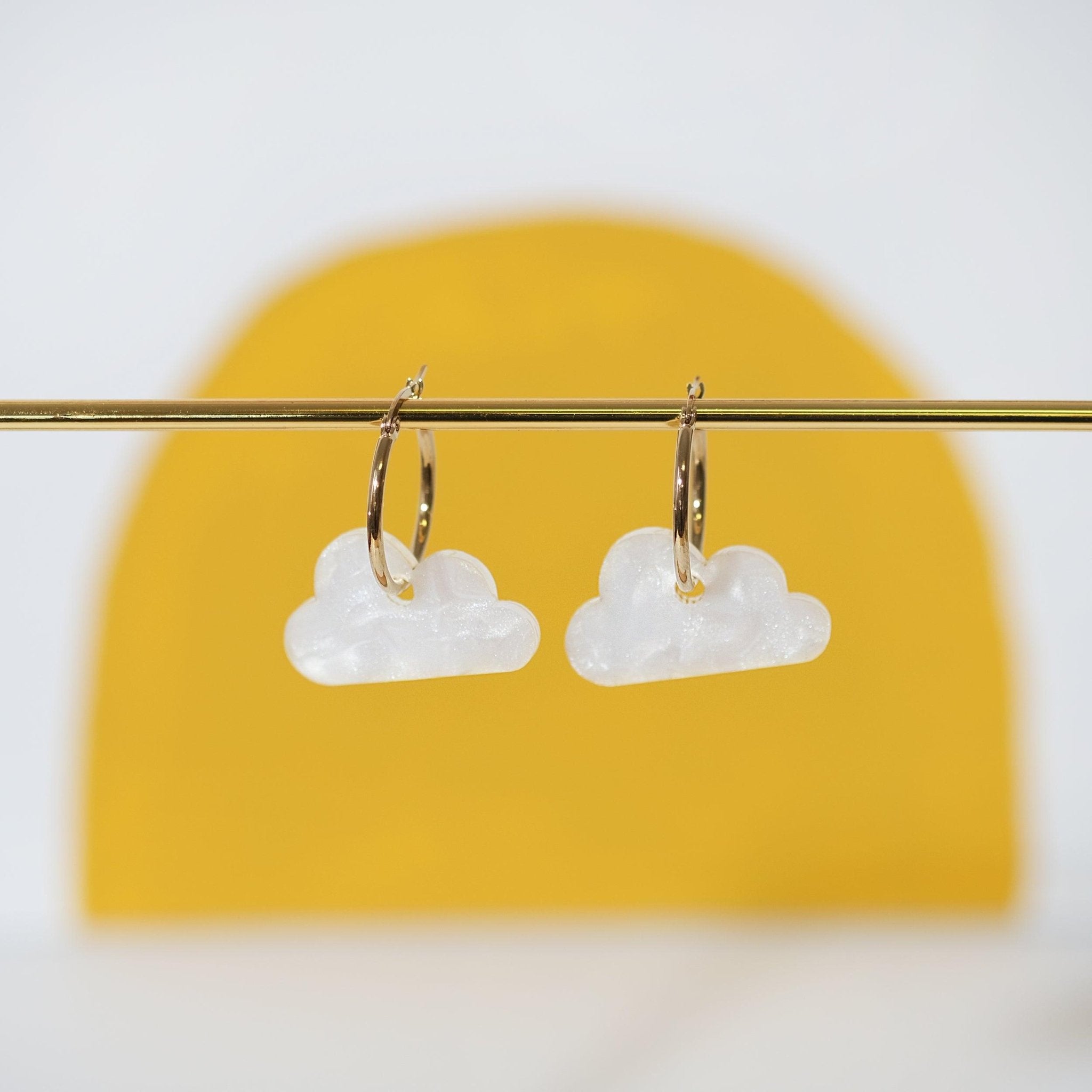 Cloud Hoop Earrings - Sleepy Mountain